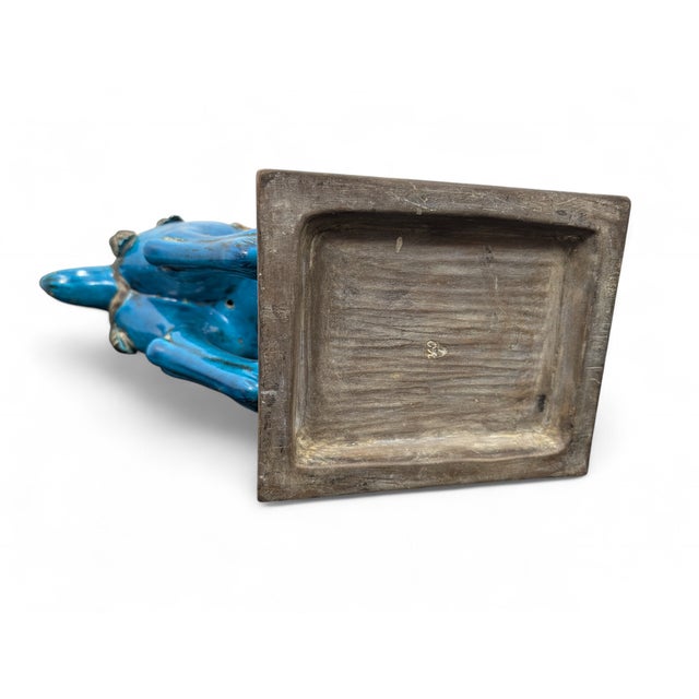 Ceramic Glazed Ceramic Horse Sculpture, 20th Century For Sale - Image 7 of 8