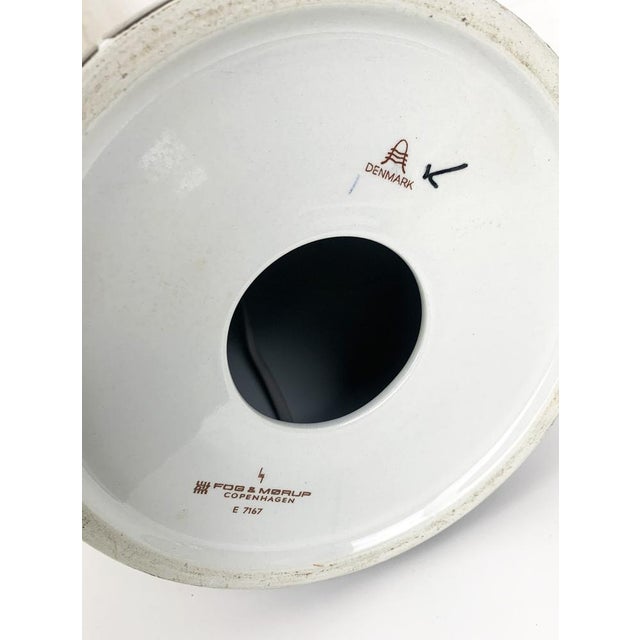 Danish Modern Ceramic Table Lamp by Inge-Lise Koefoed for Royal Copenhagen / Fog & Mørup, 1960s For Sale - Image 15 of 17