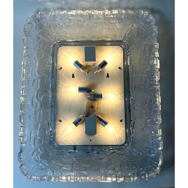 Large Six-Light Acrylic Wall Mirror from Erco, Germany, 1970s For Sale - Image 14 of 18