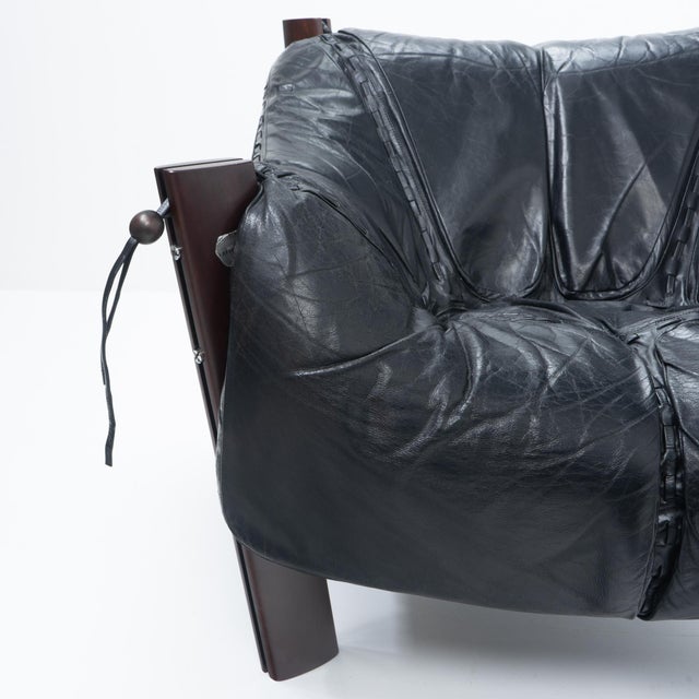 Wood Set of MP-111 Lounge Chair and Ottoman from Percival Lafer, 1970s For Sale - Image 7 of 17