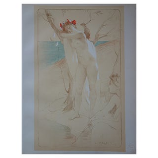 Antoine Calbet, The Stranger, Original Lithograph For Sale