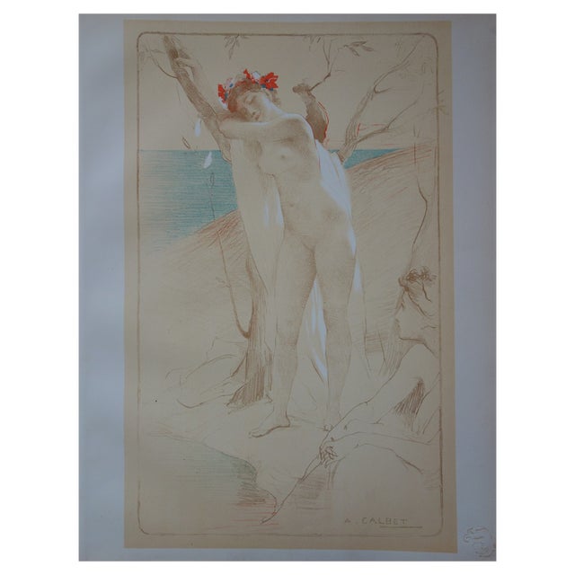 Antoine Calbet, The Stranger, Original Lithograph For Sale