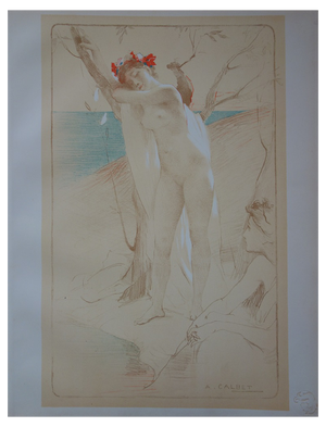 Antoine Calbet, The Stranger, Original Lithograph