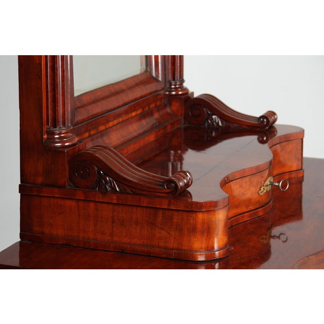 Mid 19th Century Chest of Drawers with Mirror Top, 1850s For Sale - Image 6 of 16