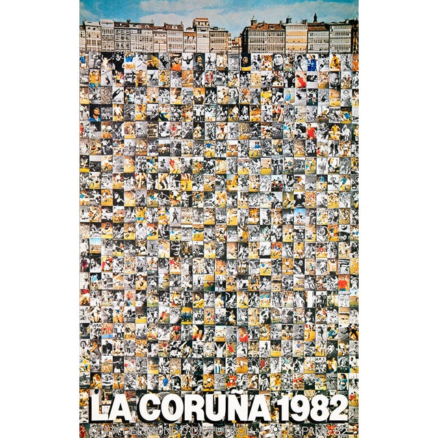 Lithograph A Coruña Poster attributed to Guðmundur Guðmundsson, 1982 For Sale