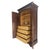 Biedermeier Empire fusion Brown Mahogany Armoire Fitted 4 Drawers Storage Shelve