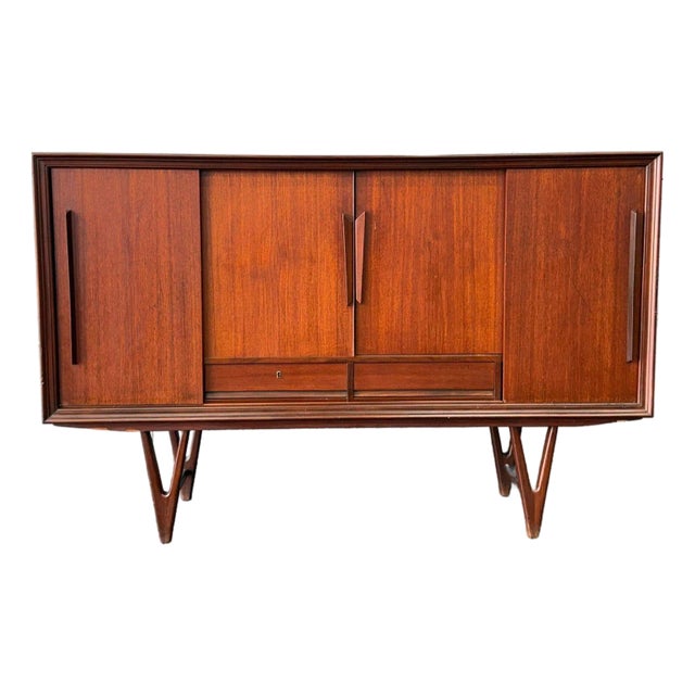 1960s Teak Danish Highboard For Sale