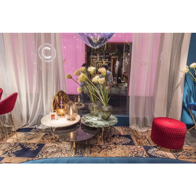 Italian Alps Green Marble Dolomiti Circular 31 Coffee Table from VGnewtrend, in New conditions. Designed from 2000