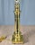 Traditional 1990s Frederick Cooper Brass Faux Lantern Column Footed Table Lamp For Sale - Image 3 of 17