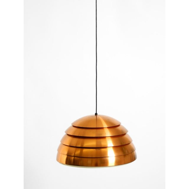 Copper Vintage Swedish Copper Slat Pendant Lamp by Hans-Agne Jakobsson for Markaryd, 1960s For Sale - Image 8 of 18