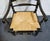 Black Ethan Allen Hand Decorated Collection Black & Gold Hitchcock Style Arm Chair W. Rush Seat 14-6110a For Sale - Image 8 of 10