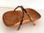 Mid-Century Italian Nutwood and Bamboo Basket, 1970s For Sale - Image 17 of 17