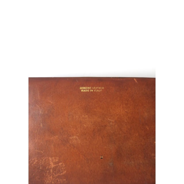 Italian Leather Jewelry Box, Mid-20th Century, Italy For Sale - Image 12 of 13
