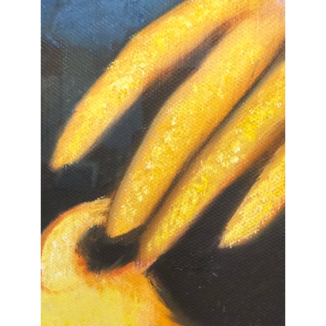 Gia Dinh Bac Chien Tang "Young Women With a Lilies" Reproduction Print, Framed For Sale - Image 9 of 12