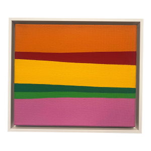 Willy Müller-Brittinau (1938-2003), Modern Abstract Acrylic Painted on Stretched Canvas, Signed on Verso, Dated, Framed