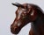 Wood Large Vintage Leather Covered Horse Sculpture For Sale - Image 7 of 9