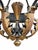 Metal Antique French Gothic Revival Crown Chandelier Wrought Iron 12 Lights For Sale - Image 7 of 8