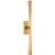 Thomas O'Brien for Visual Comfort Signature Galahad Linear Sconce in Hand-Rubbed Antique Brass For Sale