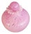 Pink and White Marbled Murano Glass Perfume Bottle with Stopper, 1950s For Sale