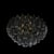 2020s Modernist Handblown Murano Smoked Glass Polyhedral Flush Mount W/ Brass Fittings For Sale - Image 5 of 16