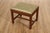 High Quality American Made Custom Upholstered Mahogany Foot Stool or Ottoman