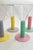 Plastic Vintage Two-Tone Stemmed Cocktail Glasses, 1980s, Set of 6 For Sale - Image 7 of 10