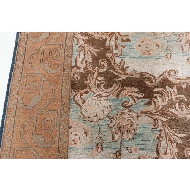 Brown Indian Rug For Sale - Image 8 of 9