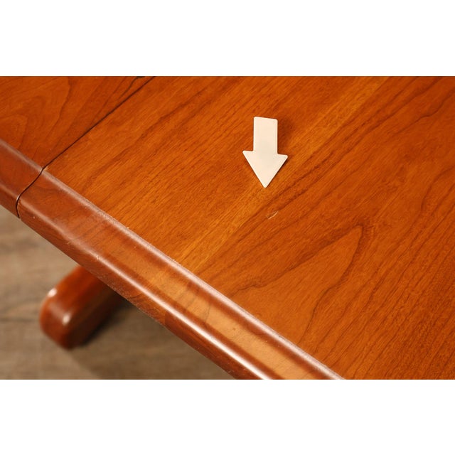 Amish Made Cherry Dining Table With Four Leaves For Sale In Philadelphia - Image 6 of 18