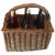 Antique 1910 French Wicker Basket Bottles Caddy For Sale - Image 14 of 14