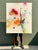 Wood Vintage Thierry Feuz “Psychotropical Senithal” Original Abstract Oil on Canvas For Sale - Image 7 of 12