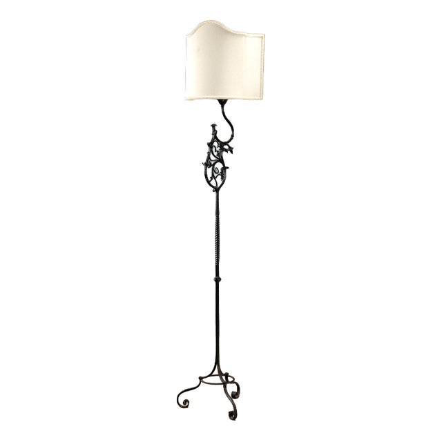 Wrought Iron Floor Lamp For Sale