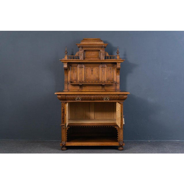 Wilhelminian Pine and Oak Buffet For Sale - Image 9 of 18