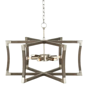 Currey & Company Bastian Small Gray Lantern