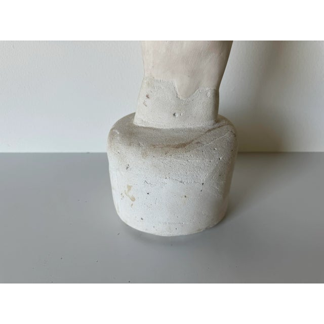 Vintage Art Female Bust Plaster - Concrete Sculpture/Sold For Sale - Image 9 of 12