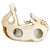 Ceramic Vintage Large Scale Italian Glazed Porcelain Reclining Leopard Statue For Sale - Image 7 of 7