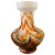 1970s Mid-Century Modern Orange and Gray Opaline Glass Italian Vase For Sale - Image 11 of 11