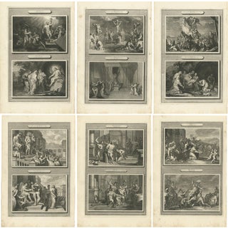 Pieter Mortier, The Passion of Christ, 1700, Paper, Set of 6 For Sale
