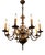Dutch Bronze Chandelier from Reservé A.kK For Sale