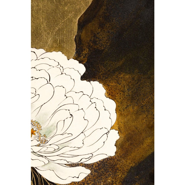 1882 Peonies Japanese Floral Fine Art Print by Shibata Zeshin - 8" X 12" For Sale In Buffalo - Image 6 of 9