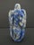 Chinese Carved Natural Lapis Lazuli Leaves Snuff Bottle For Sale - Image 4 of 10