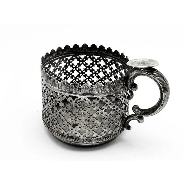 Polish Art Nouveau Tea Basket from Norblin, 1890s For Sale - Image 11 of 13