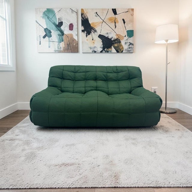 Two-Seater Settee Sofa from Ligne Roset, in Very Good conditions. Designed 1980 to 1989 This piece has an attribution...