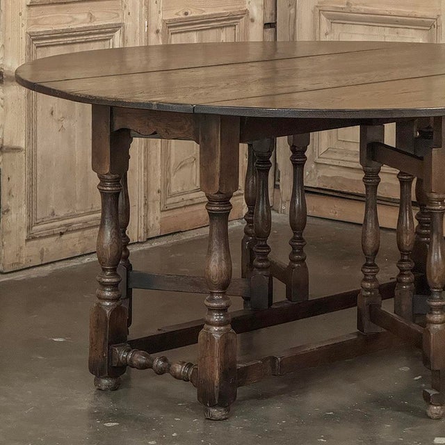 Coffee Early 19th Century Antique English Oak Gateleg Dining Table For Sale - Image 8 of 18
