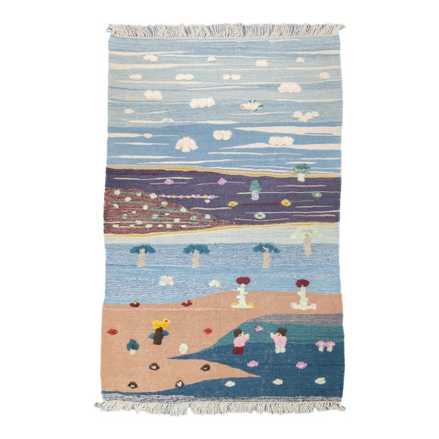 Fine Vintage Turkish Kilim Rug 4'0" X 6'3'' For Sale