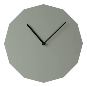 Twelve Wall Clock in Grey by Neo/Craft