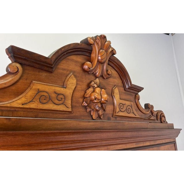 French Two-Door Wardrobe in Mahogany For Sale - Image 6 of 18