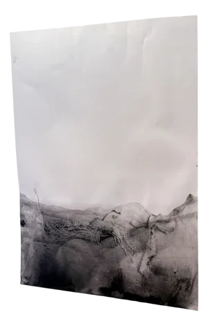 Marilina Marchica, Landscape BW, Mineral Oxides on Canson Paper