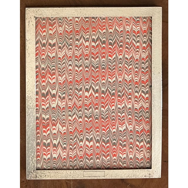 Arts & Crafts Antique Early 20th Century American Arts & Crafts Hand Hammered Silver Plate Picture Frame by Watrous Mfg. Co., Wallingford, Connecticut Circa 1900 For Sale - Image 3 of 14