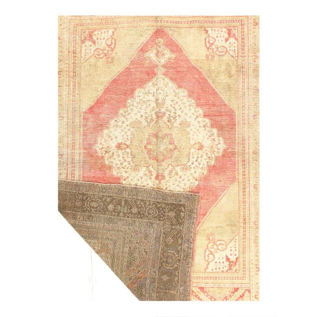 Traditional Pasargad DC Vintage Turkish Oushak Rug For Sale - Image 3 of 4