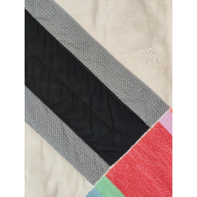 Eugenio Carmi, Italian Abstract Tapestry, 1980s, Silk For Sale - Image 4 of 15